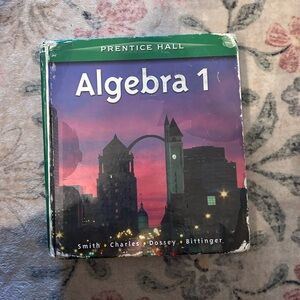 Prentice Hall Algebra 1 Textbook